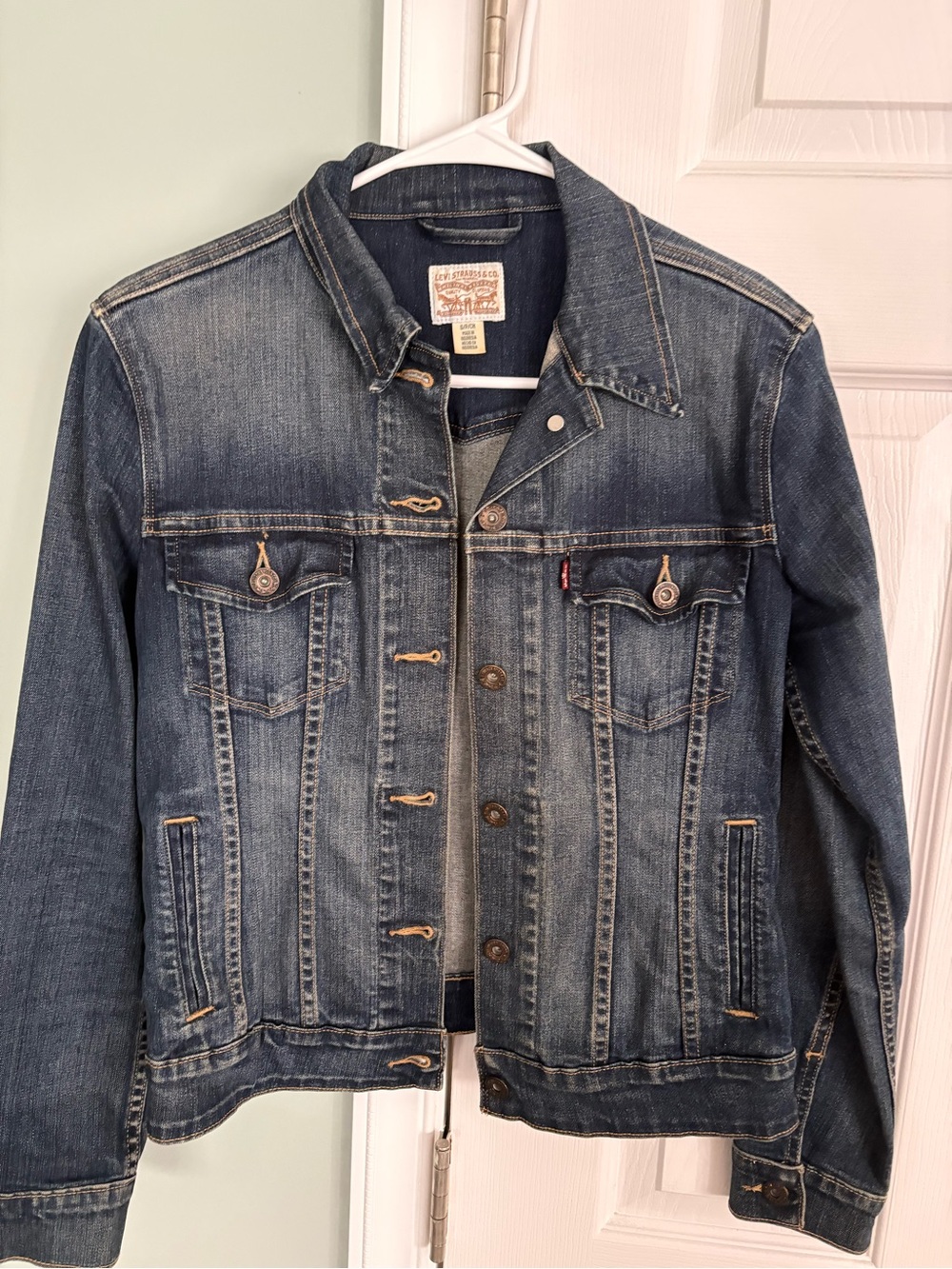 Levi's Faded Blue Denim Trucker Jacket